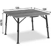 Brunner Elùtop Compack Square 120 - campingtafel