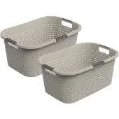 Rotho Country wasmand - set van 2 - 40 ltr - Beige