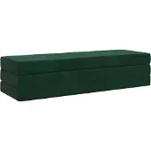 vidaXL Vouwbare Sofa Bed 180 x 67 x 45 cm Donkergroen