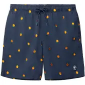 The Sunshine Brand Zwemshorts 'Mike' navy / citroen / oranje