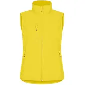 Clique Classic Softshell Vest Dames Lemon maat 34/XS dames