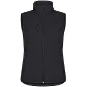 Clique Classic Softshell Vest Dames Zwart maat 46/3XL dames