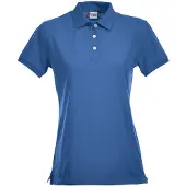 Clique Premium Dames Polo Kobalt maat S dames