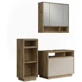 Vicco badkamermeubelset Beatrice, Kasjmier/Artisanaal eiken,