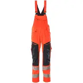 Mascot 19569-236 Amerikaanse overall met kniezakken Hi-Vis Rood/Donkermarine maat 82C52 uniseks