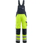 Mascot 15569-860 Amerikaanse overall met kniezakken Hi-Vis Geel/Donkermarine maat 82C64 uniseks