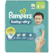 Pampers 2x Baby Dry Luiers Maat 6 (13-18kg) 33 Stuks