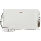DKNY Leren schoudertas Alya Crossbody Marshmallow crème