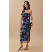 Hiccups for Kids Strapless Bloemen Midi-jurk