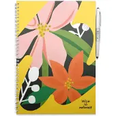 MOYU Uitwisbaar notitieboek - Hardcover A4 - Flower Vibes - Flower Vibes A4