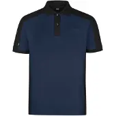 FHB Konrad Poloshirt tweekleurig Marineblauw-Zwart maat XL heren
