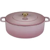 ComBekk Geëmailleerde Gietijzeren Braadpan 'Roze' Ø28cm / 5.3L