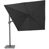 Platinum Challenger T² zweefparasol - premium doek | 350x260cm | Faded Black