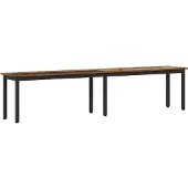 vidaXL Bank Oudhout 200 x 35 x 45 cm Bewerkt hout