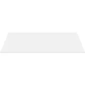 Aloni Bagnotti Solid Surface Wastafelblad - 120cm - Acryl Wit