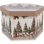 Clayre & Eef Kerstbal Set van 14 Overig 8x8x8 cm Wit Kunststof Kerstballen