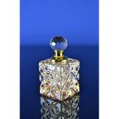 Nee Luxe Kristallen Parfumflesje met Gouden Details