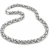 LGT JWLS LGT Jewels koningsketting Heren Edelstaal Zilverkleurig - 55cm