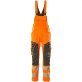 Mascot 19569-236 Amerikaanse overall met kniezakken Hi-Vis Oranje/Donkerantraciet maat 76C46 uniseks
