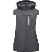FHB Justus Softshell-Gilet Wit-Antraciet maat L heren