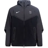 Nike Paris Saint-Germain Tech Woven Windrunner Jack Zwart Donkergrijs Wit