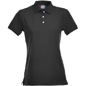 Clique Premium Dames Polo Zwart maat S dames