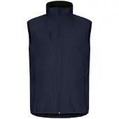 Clique Classic Softshell Vest Heren Dark Navy maat M heren