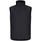 Clique Classic Softshell Vest Heren Zwart maat S heren