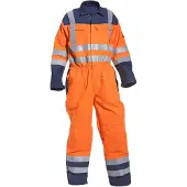 Hydrowear multinorm overal Marseille Fluor Oranje/Marine maat 62