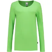Tricorp 101010 T-Shirt Lange Mouw Dames Lime maat M dames