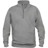 Clique Basic halfzip Grijs Melange maat 4XL 3671