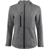 Printer Hiker Shell Jas Dames Staalgrijs maat XS dames