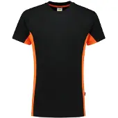 Tricorp 102004 T-Shirt Bicolor Zwart/Oranje maat L heren