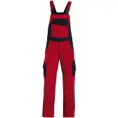 FHB Eckhard Tuinbroek Twill Rood-Zwart maat 94 heren