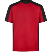 FHB Marc T-Shirt tweekleurig Rood-Zwart maat M heren