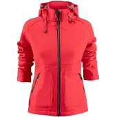Printer Karting Softshell Jas Dames Rood maat M dames