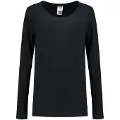Tricorp 101010 T-Shirt Lange Mouw Dames Zwart maat M dames