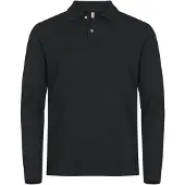 Clique Stretch Premium Poloshirt met lange mouwen