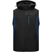 FHB Justus Softshell-Gilet Marineblauw-Zwart maat M heren