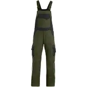 FHB Eckhard Tuinbroek Twill Olijfgroen-Zwart maat 56 heren