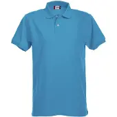 Clique Premium Heren Polo Turquoise maat XL heren