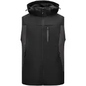 FHB Justus Softshell-Gilet Antraciet-Zwart maat XS heren