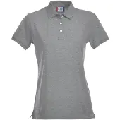 Clique Premium Dames Polo Grijs Melange maat XL dames