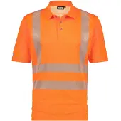 Dassy Brandon Hogezichtbaarheids-uv-polo Fluo-Oranje maat L heren