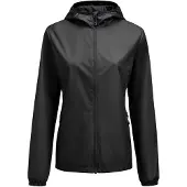 Printer Grab Windbreaker Dames Dames Zwart maat 3XL dames