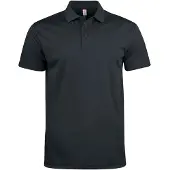 Clique Basic Active Polo Zwart maat 3XL 3671