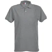 Clique Premium Heren Polo Grijs Melange maat M heren