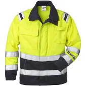 Fristads Flamestat high vis jack klasse 3 4175 ATHS Hi-Vis geel/marineblauw maat L heren