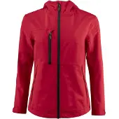 Printer Hiker Shell Jas Dames Rood maat S dames
