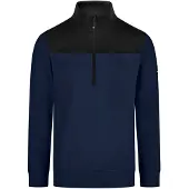 FHB Rob Zip-Sweatshirt Marine-Zwart maat XL uniseks
